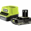 Kit RC18120-120C Batteri + laddare 2.0Ah 18V>Ryobi Hot