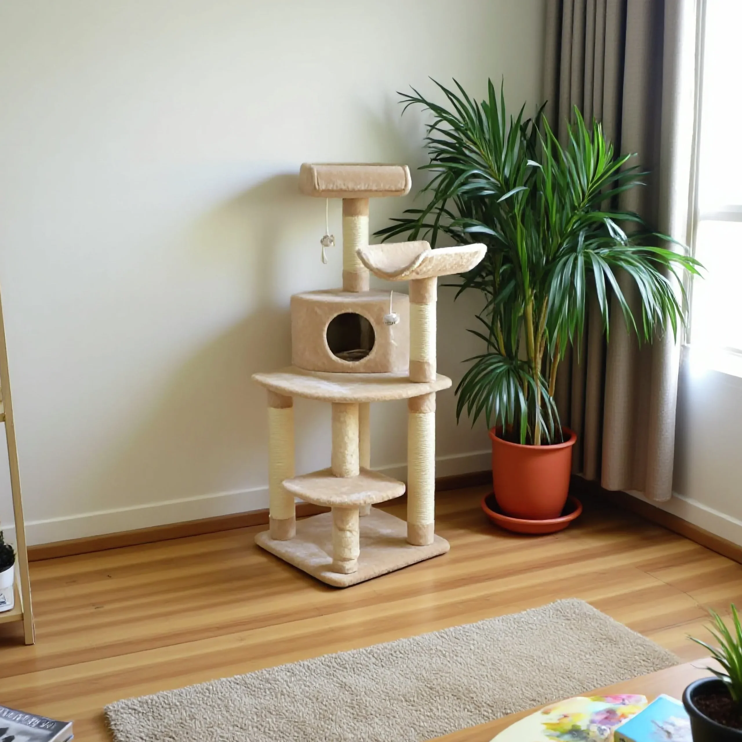 Klösträd Hörna Zirkonia Gräddvit 130cm>Kerbl Sale