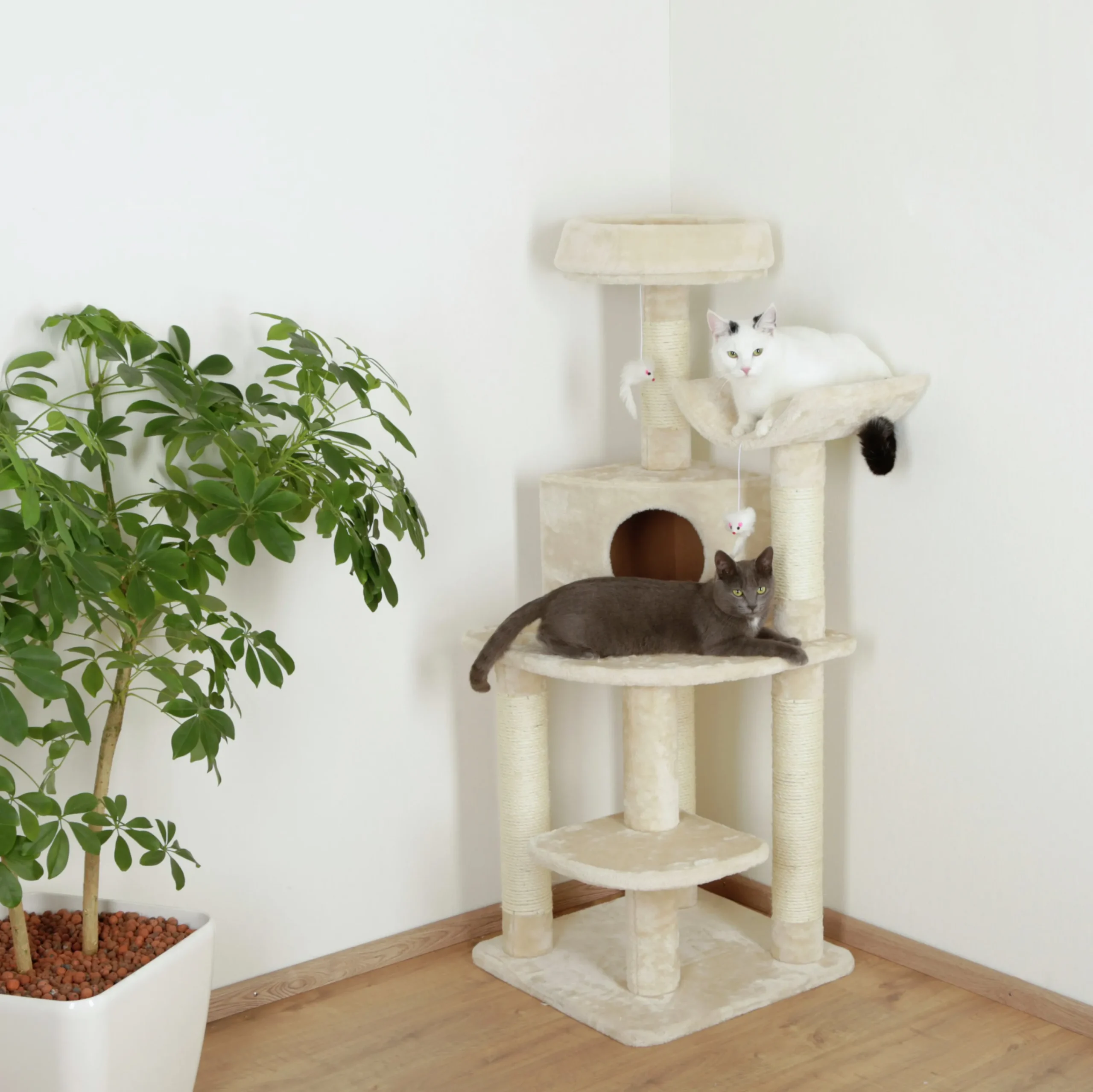 Klösträd Hörna Zirkonia Gräddvit 130cm>Kerbl Sale