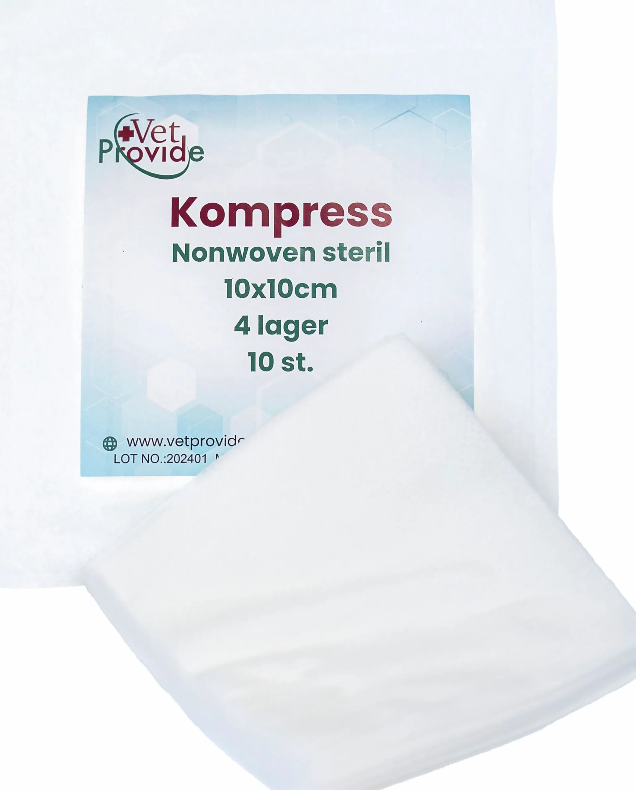 Kompress 10x10cm 10-p>VetProvide Hot