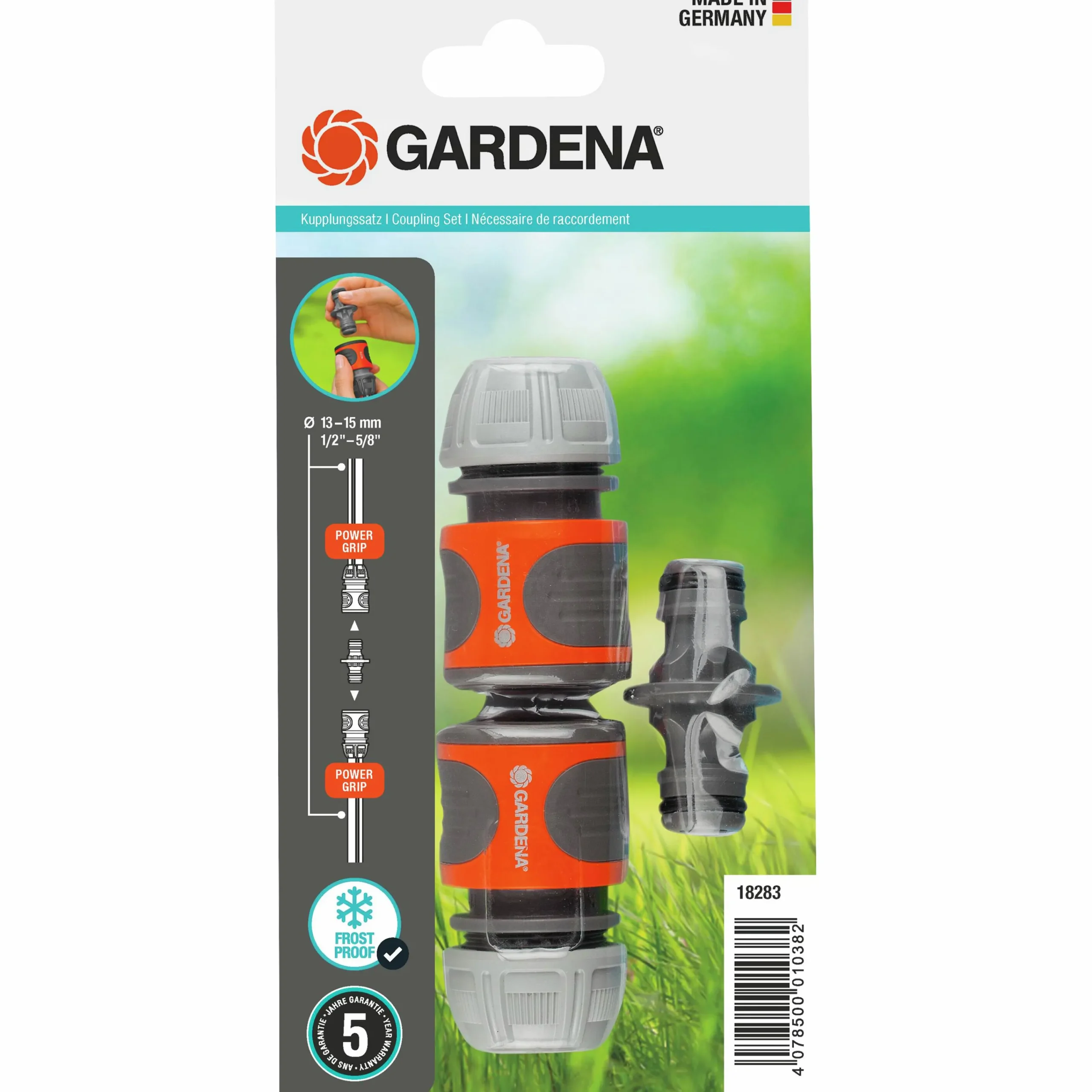 Kopplingsset Classic Snabbkontaktx2 & skarv 1/2">Gardena Clearance