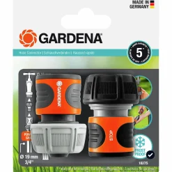 Kopplingsset Classic Snabb-/Stoppkontakt 1/2">Gardena Hot