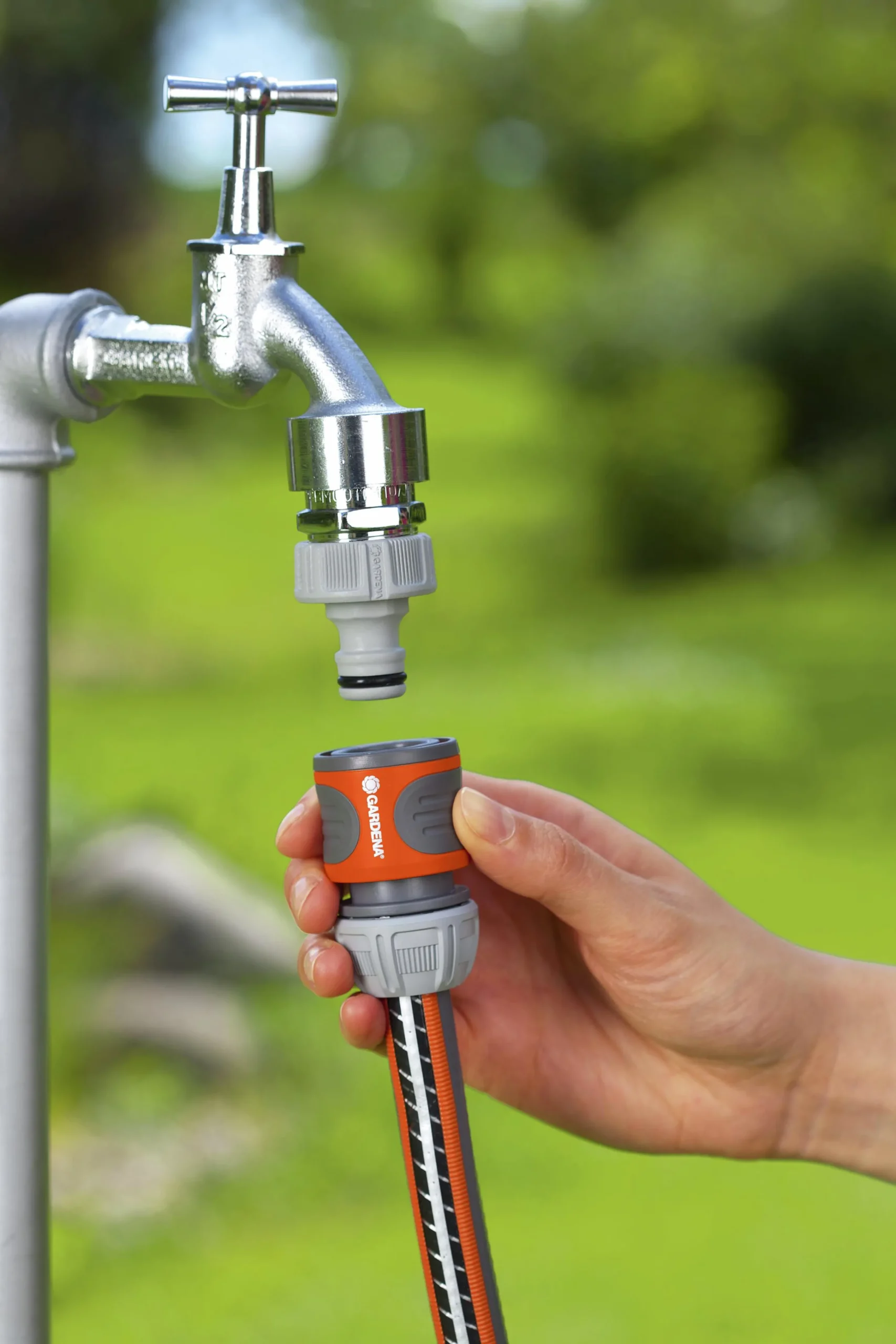 Kopplingsset Classic Snabb-/Stoppkontakt 1/2">Gardena Hot