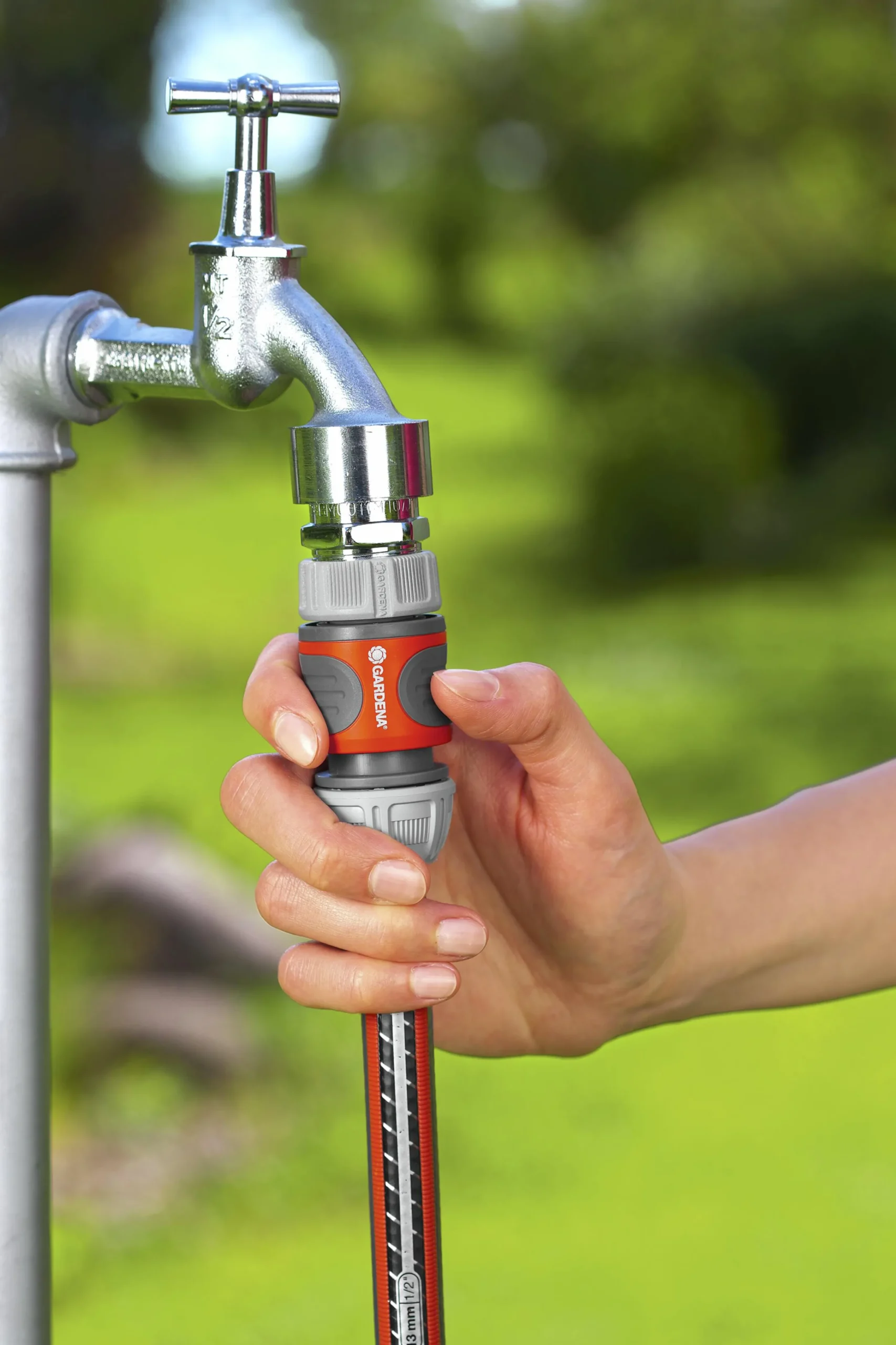 Kopplingsset Classic Snabb-/Stoppkontakt 1/2">Gardena Hot