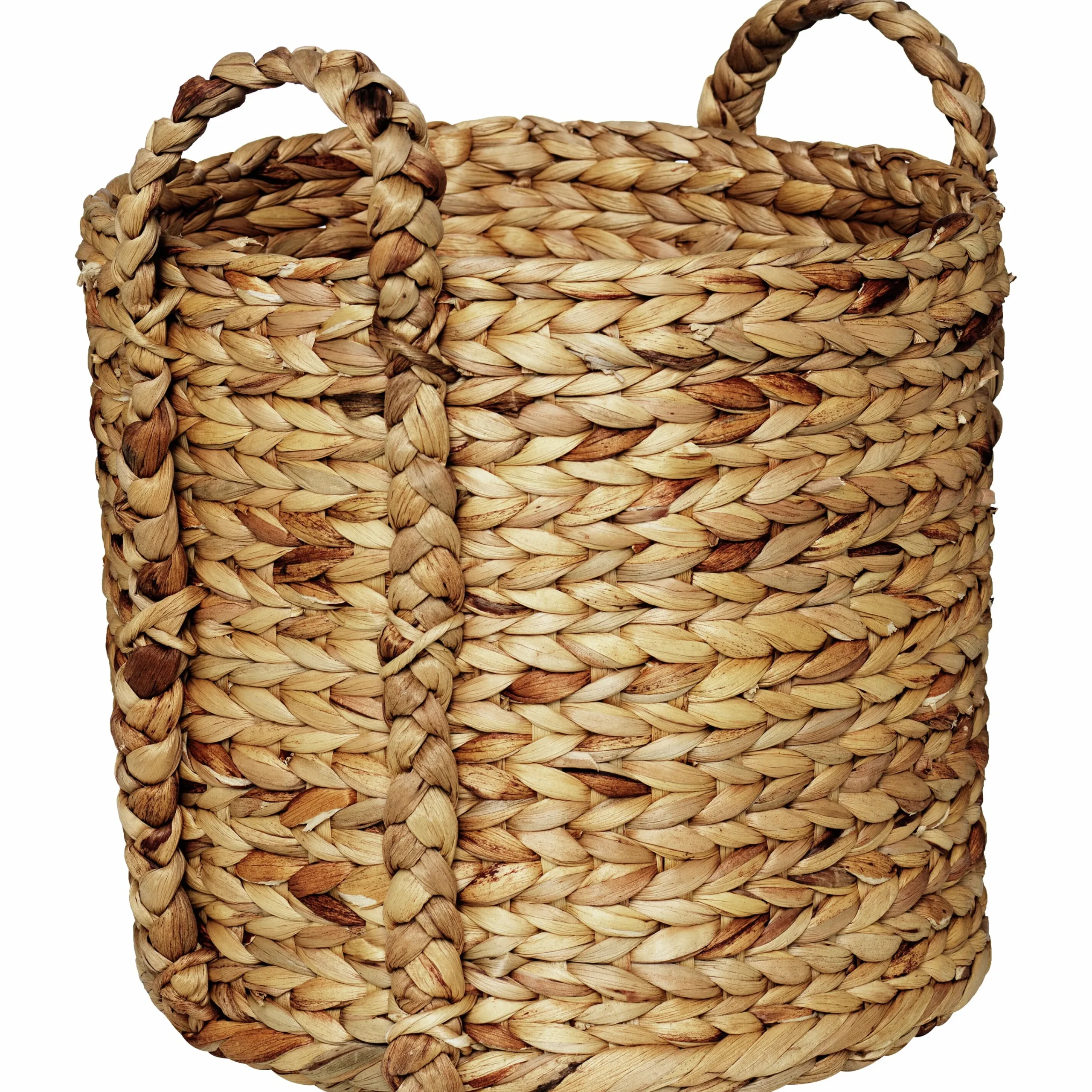 Korg Vattenhyacint Flätade handtag M Ø30x29cm>Granngården Outlet