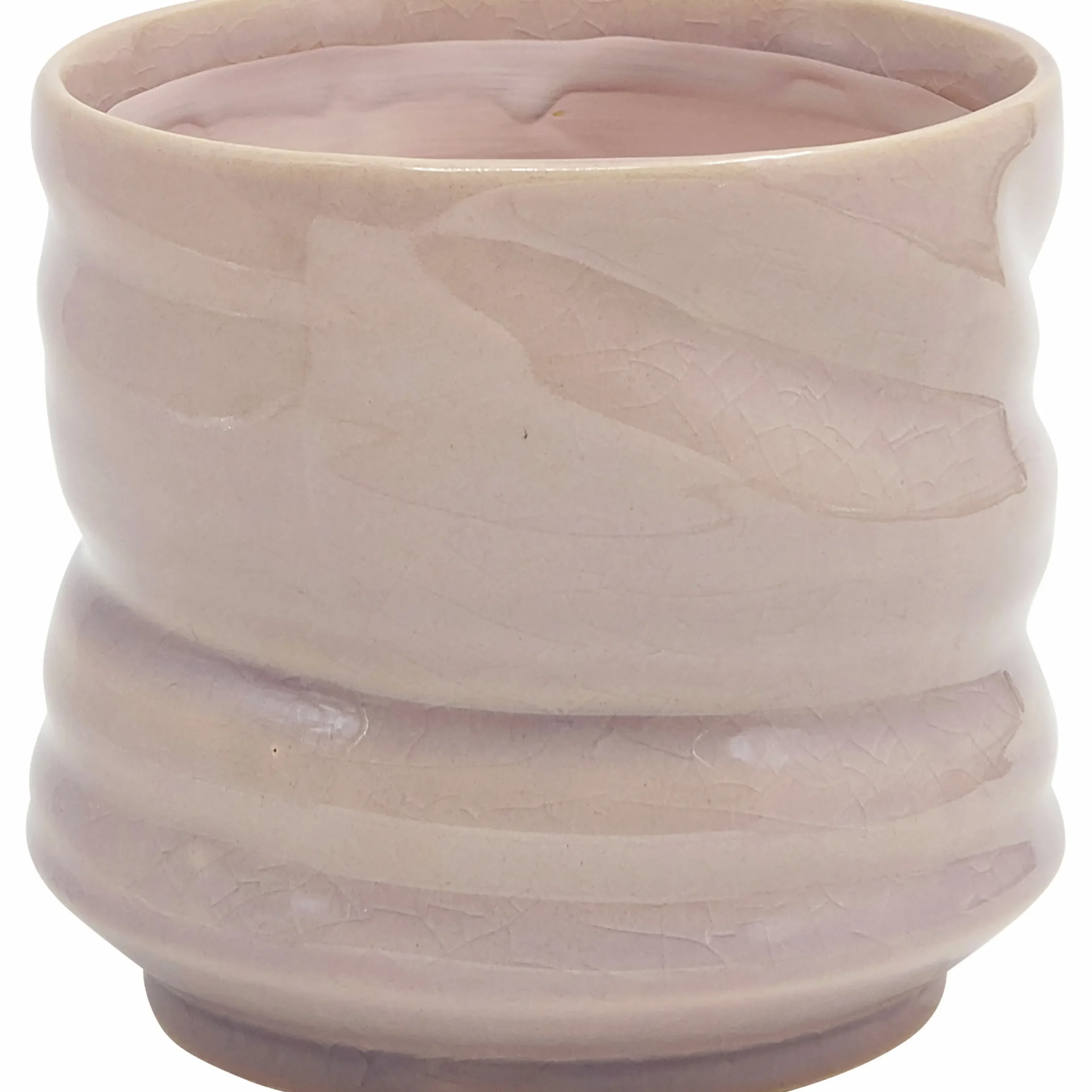 Kruka Svarvad Rosa Ø13,5cm höjd 13cm>Zeline Online