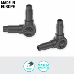 L-koppling MicroDrip 3/16" 10-p>Gardena Best
