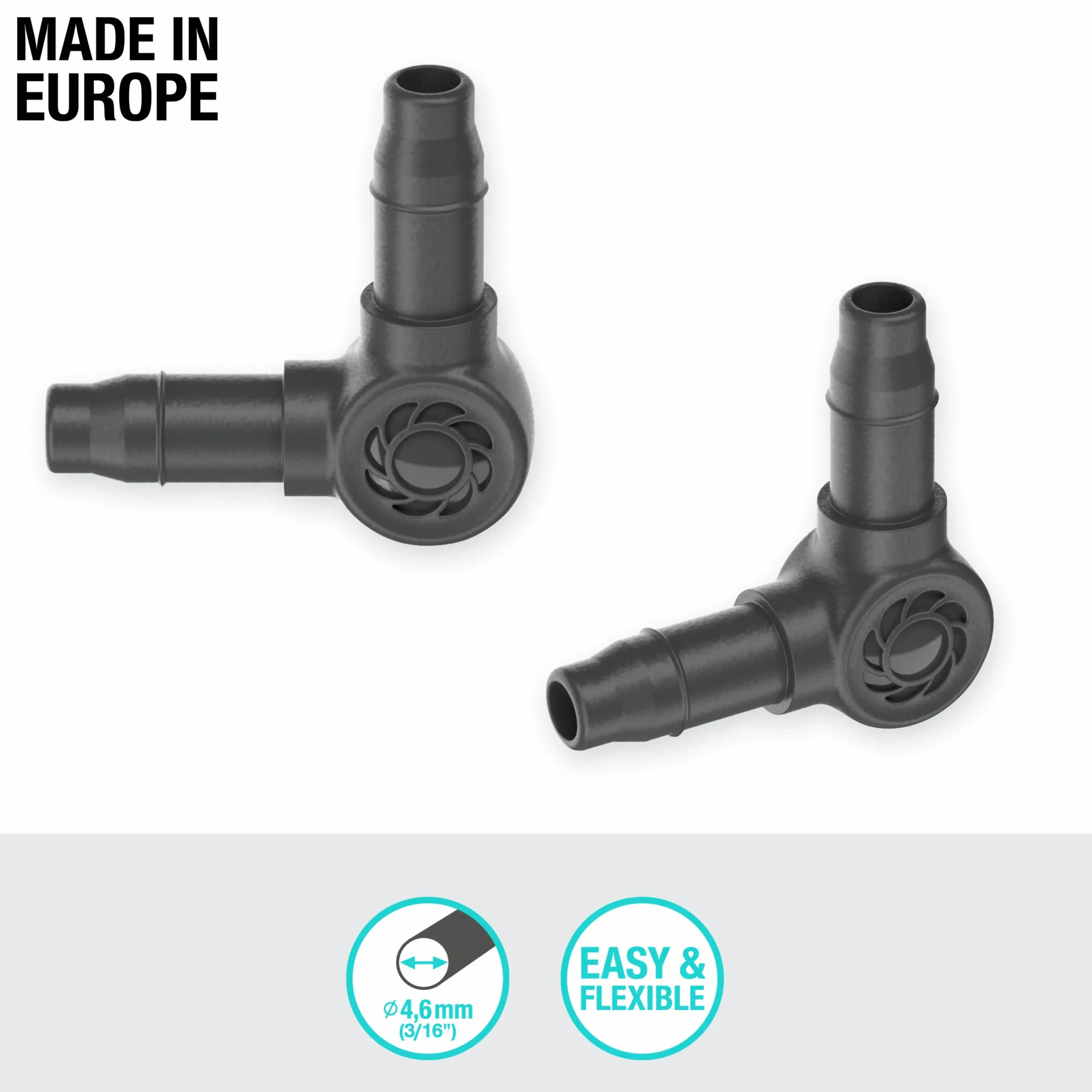 L-koppling MicroDrip 3/16" 10-p>Gardena Best