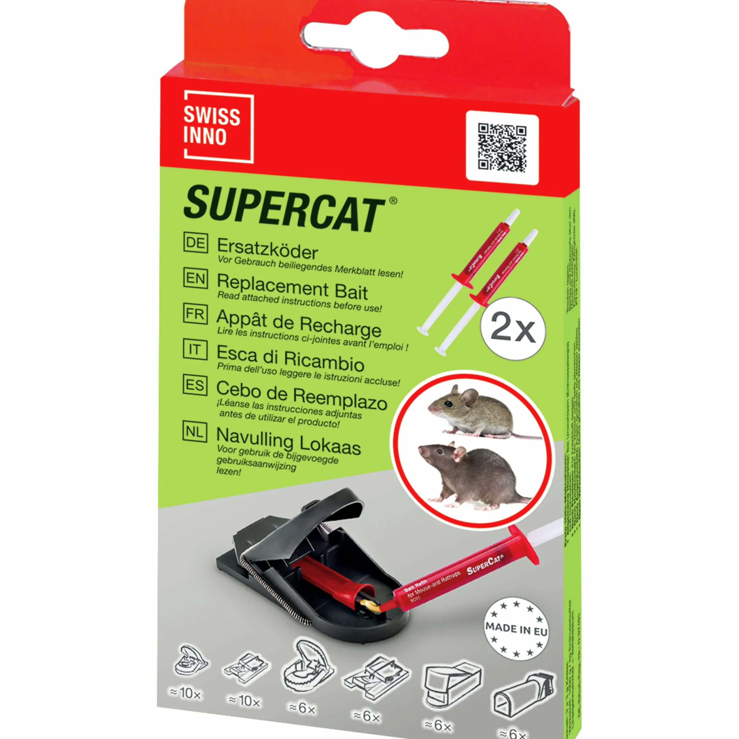 Lockmedel SuperCat Universal till mus- & råttfälla 2-p>Swissinno New