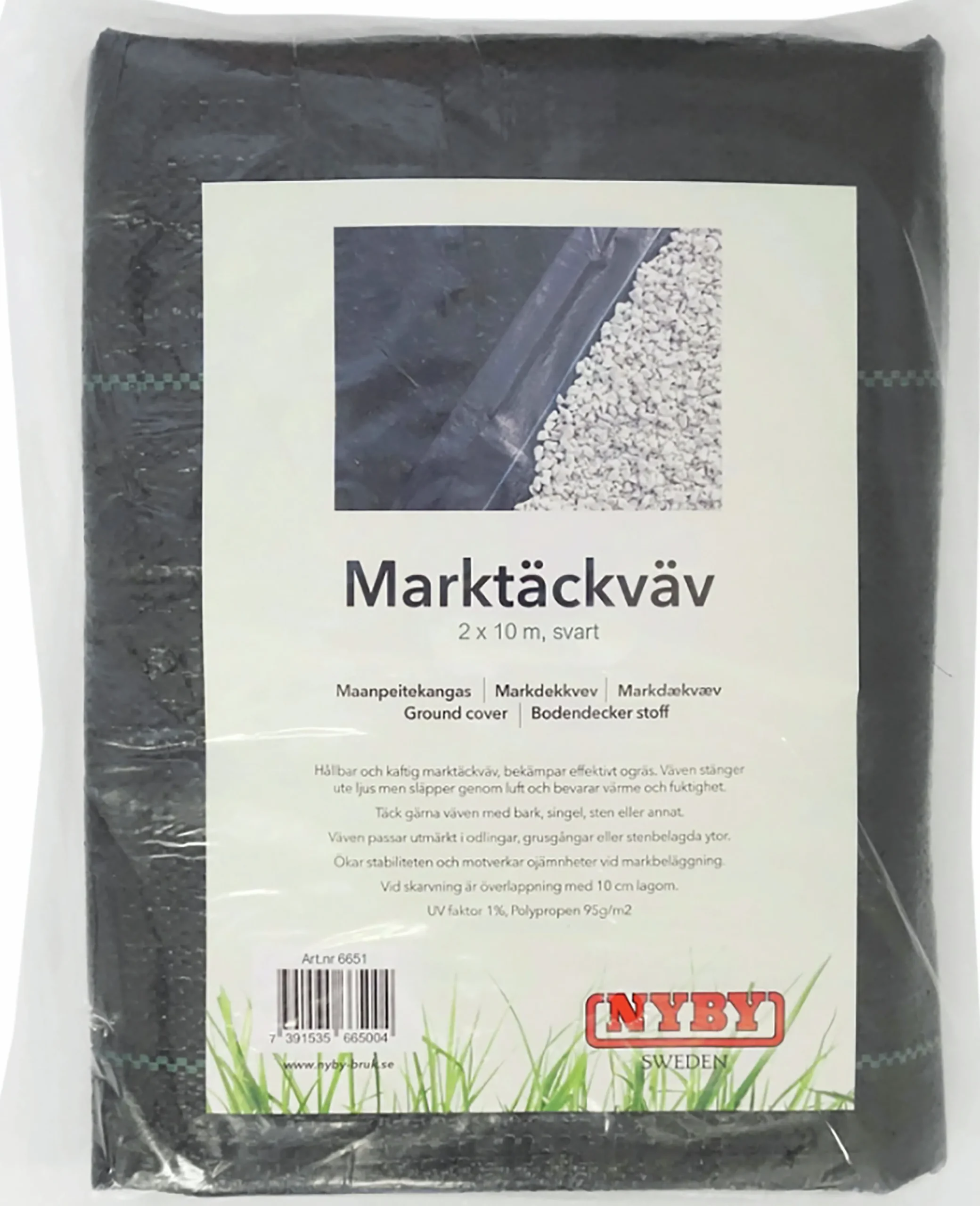 Markduk Nybt Bruk Svart 2x10m>Nyby Hot