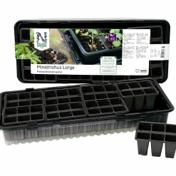 Minidrivhus L inkl 8x6st krukceller 57x24cm>Nelson Garden Online