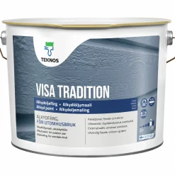 Målarfärg Visa Tradition vit Utomhus 10L>Teknos Discount