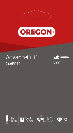 Motorsågskedja AdvanceCut 24AP 14" 1/4" 1,1mm 72dl>Oregon Best