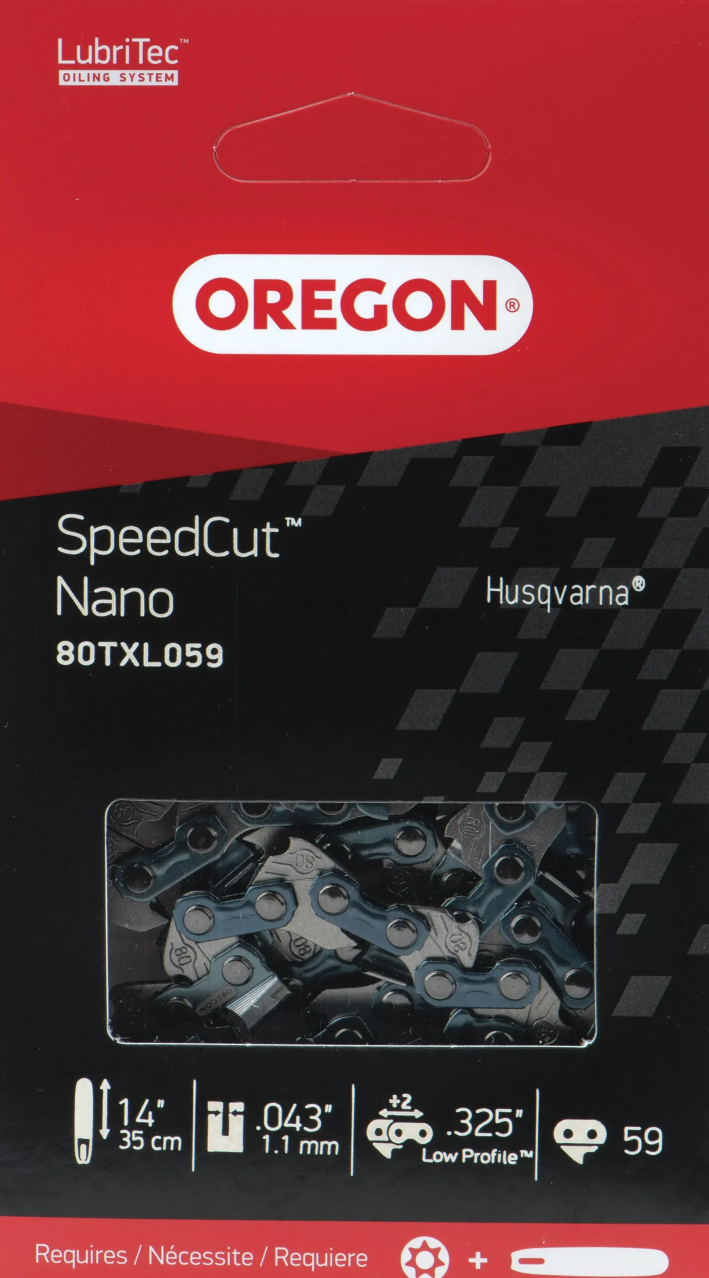 Motorsågskedja SpeedCut 80TXL 14" .0325" 1,1mm 59dl>Oregon