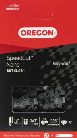 Motorsågskedja SpeedCut 80TXL 12" .0325" 1,1mm 51dl>Oregon Best