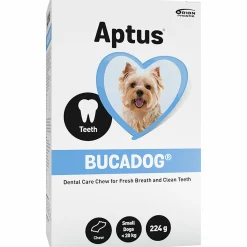 Munhygien Bucadog Tuggbitar S 224g 28-p>Aptus Outlet
