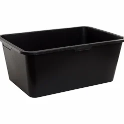 Murbruksbalja rektangulär svart 85L>Nordiska Plast Best