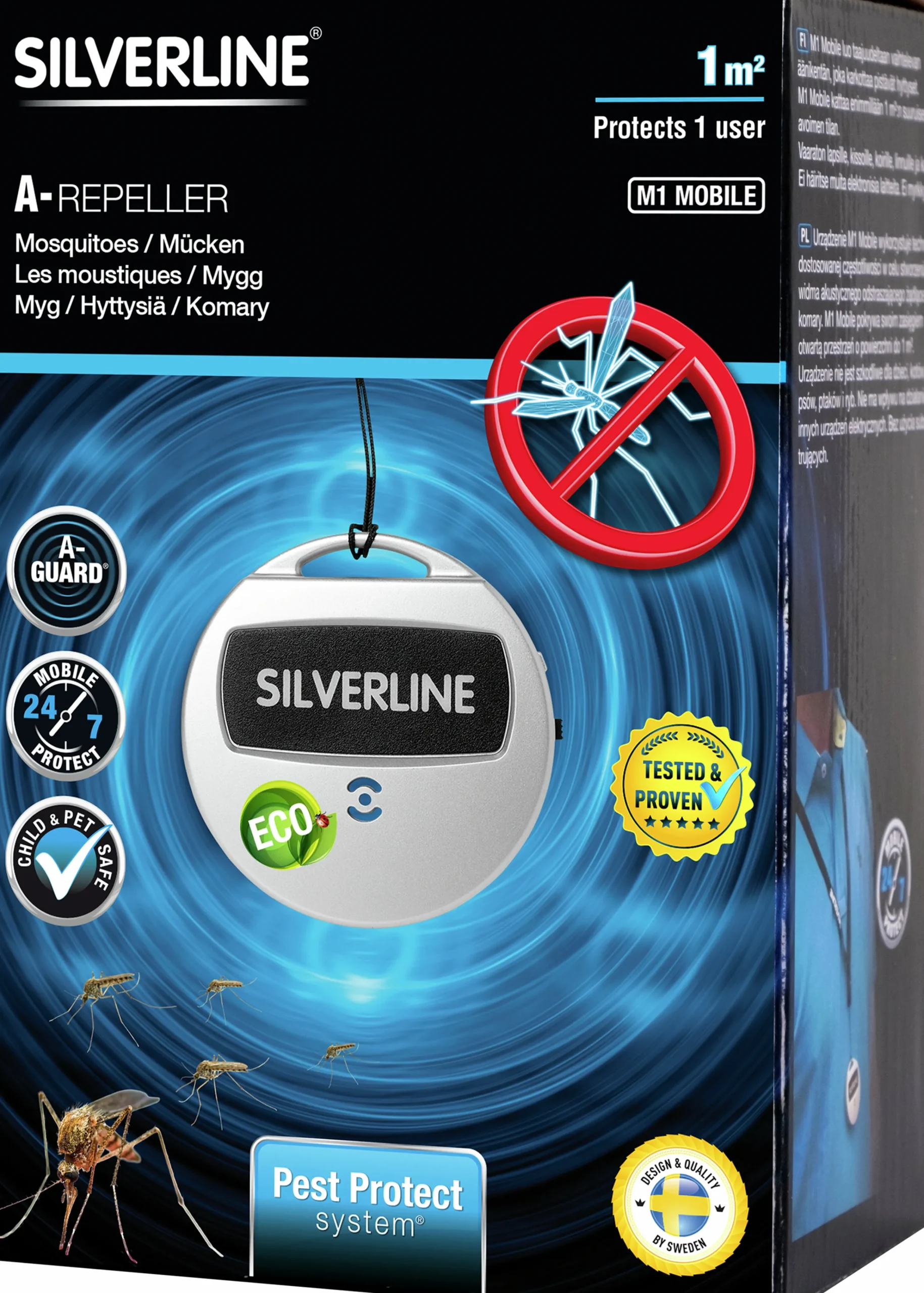Myggavskräckare A-Repeller M1 Mobil>Silverline Hot