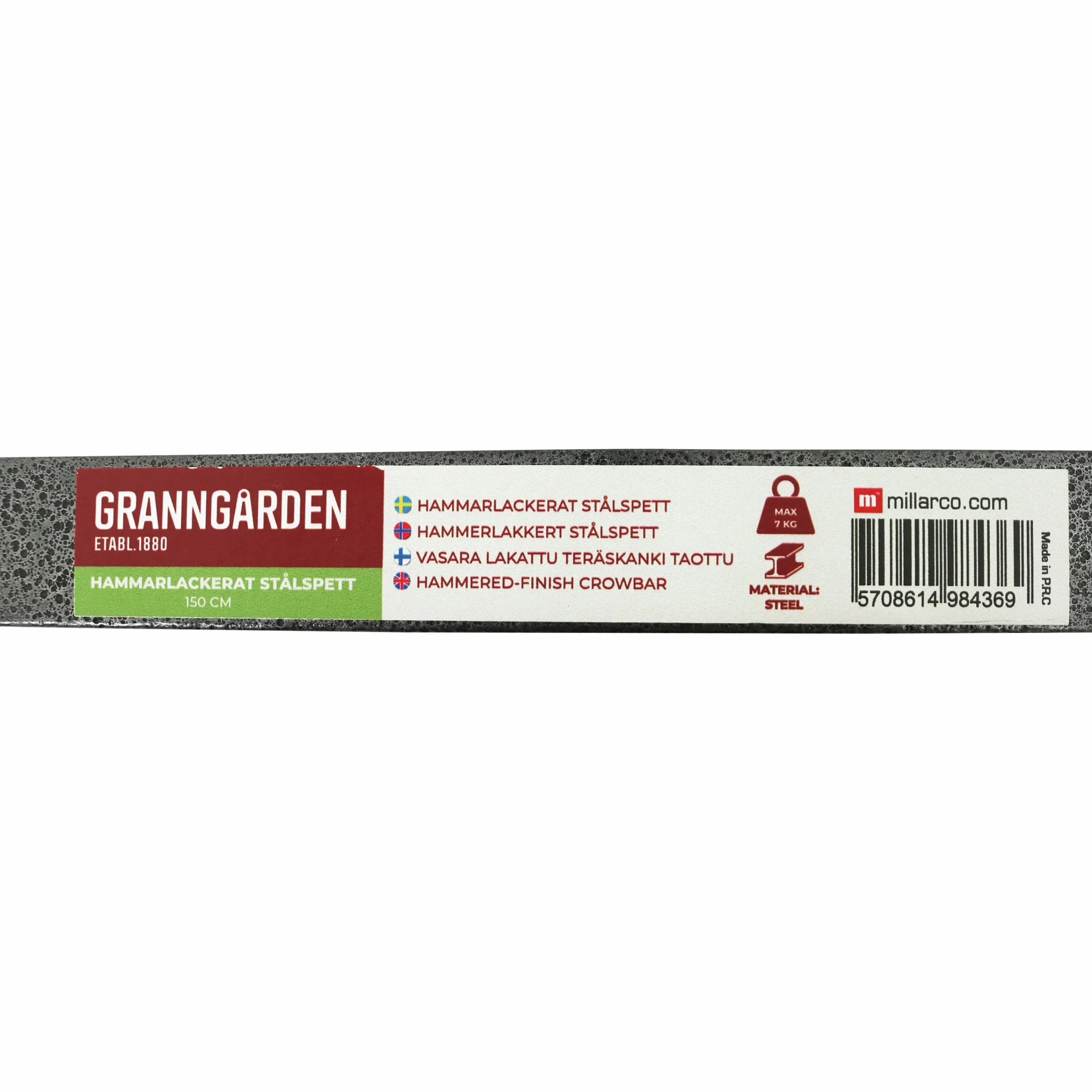Neddrivningsspett hammarlackerad 150cm>Granngården Outlet