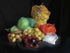 Nätsäck för lök/rotfrukter orange 10kg/st>Leno Sale