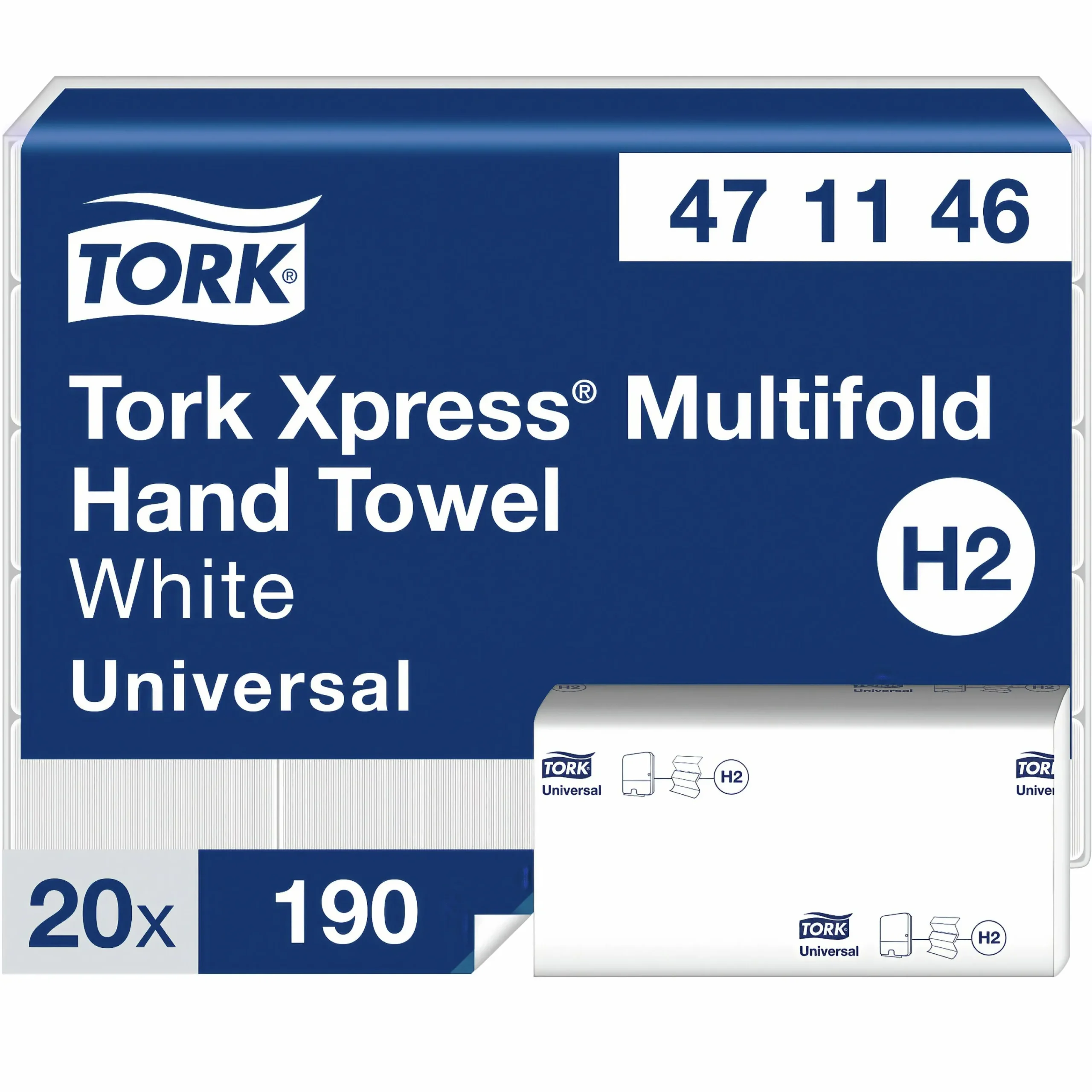 Pappershandduk Xpress Multifold Vit 20x190-p (471146)>Tork Clearance