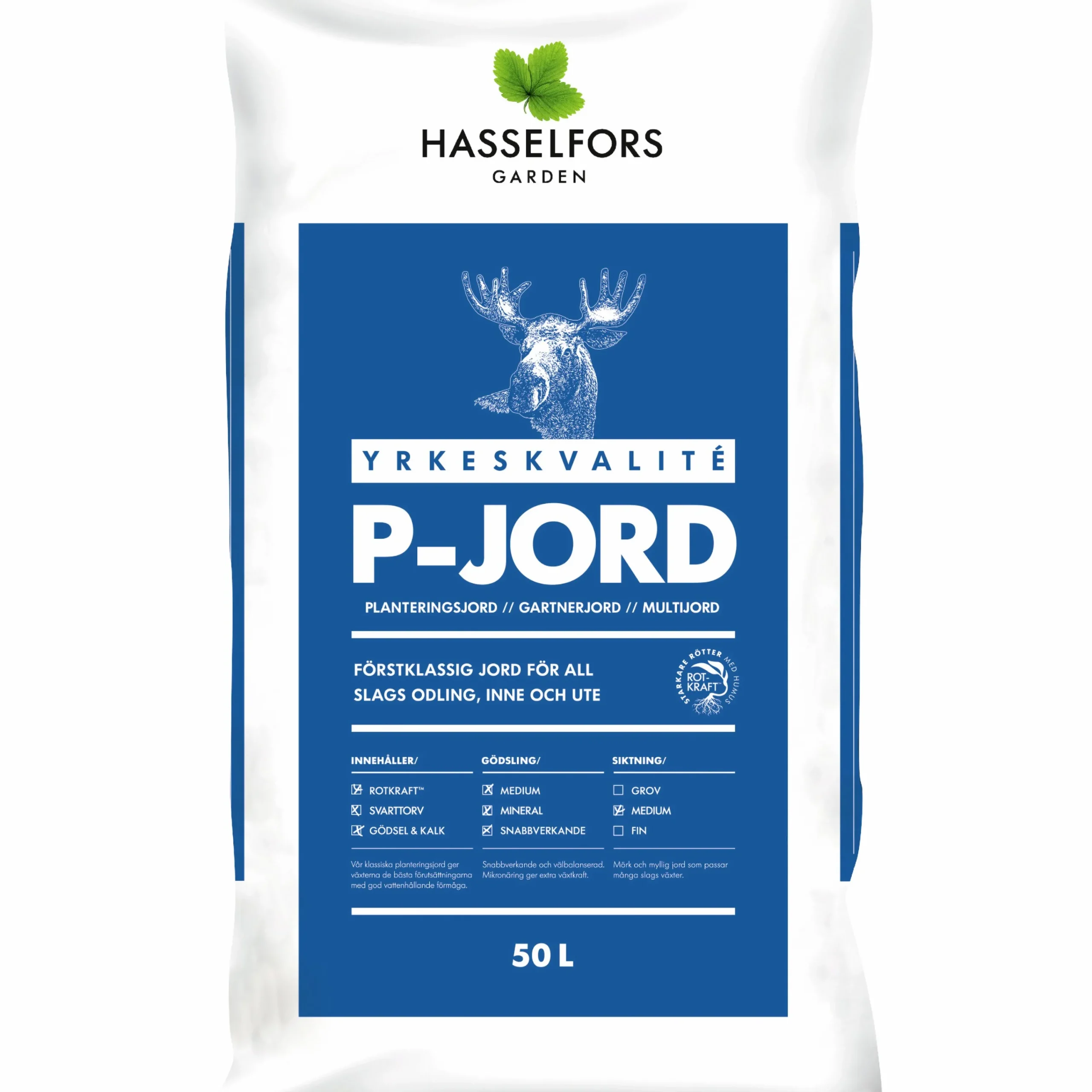 P-Jord Planteringsjord Hasselfors 50L>Hasselfors Garden Clearance