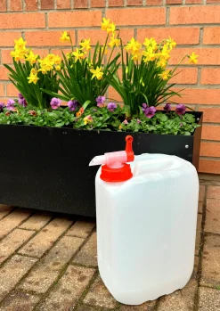Plastdunk livsmedelsgodkänd HDPE inkl lock>Keba Discount