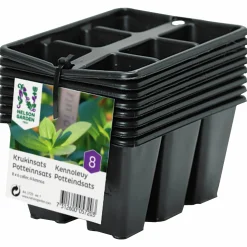 Plastkruka Krukceller 8x6st>Nelson Garden Outlet