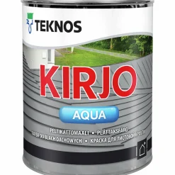 Plåtfärg Kirjo Aqua Svart 1L>Teknos Online