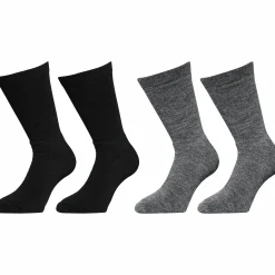 Polarsockor med Ull 37/40 Svart/Grå 2-p><noscript><img width=