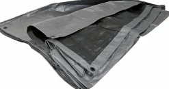 Presenning Silver/Svart 200g/m² 3x4m>Granngården Clearance