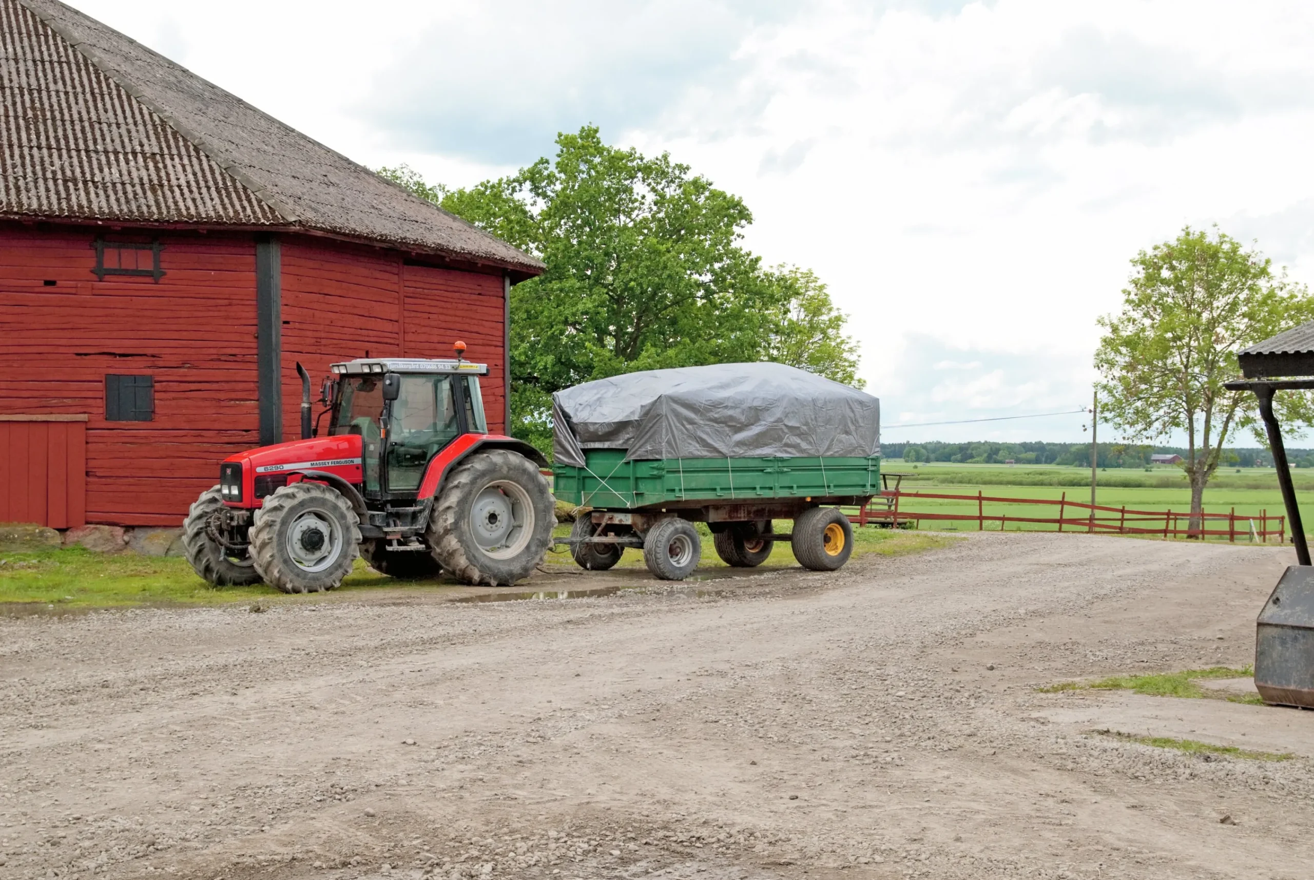 Presenning Silver/Svart 200g/m² 3,5x7,5m>Granngården Best