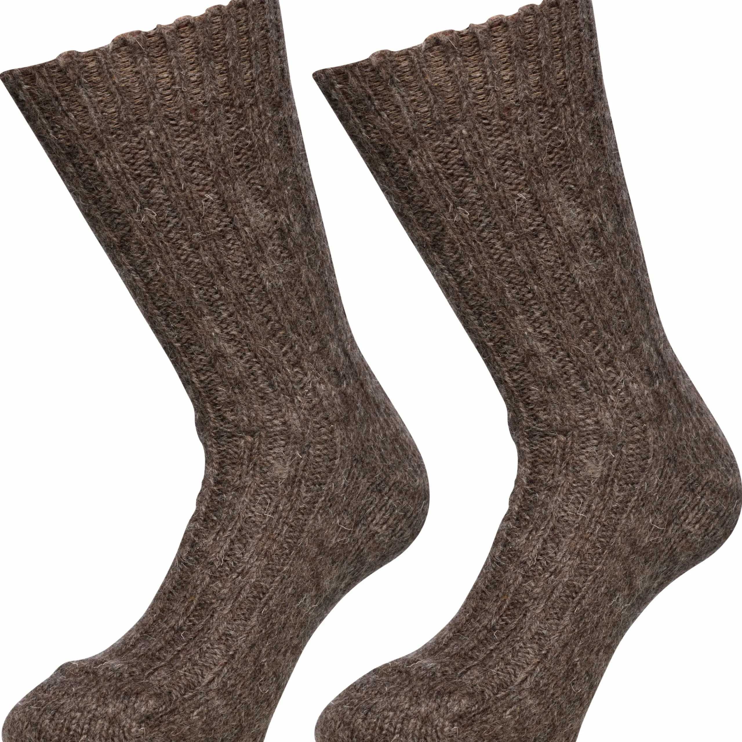 Raggsockor Mörk Brunmelerad 40/45>G1880 Clearance