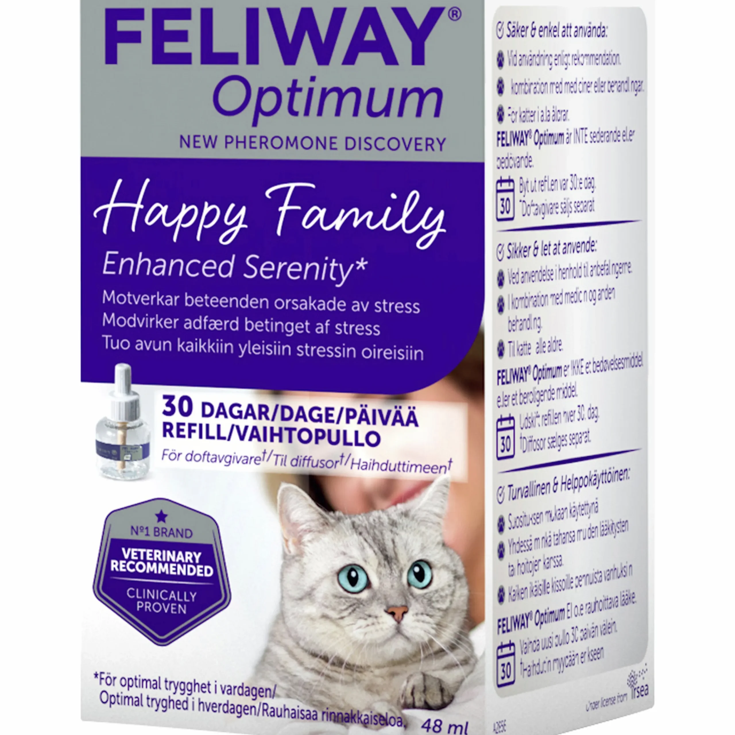 Refill till Doftavgivare Optimum 48ml>Feliway Hot