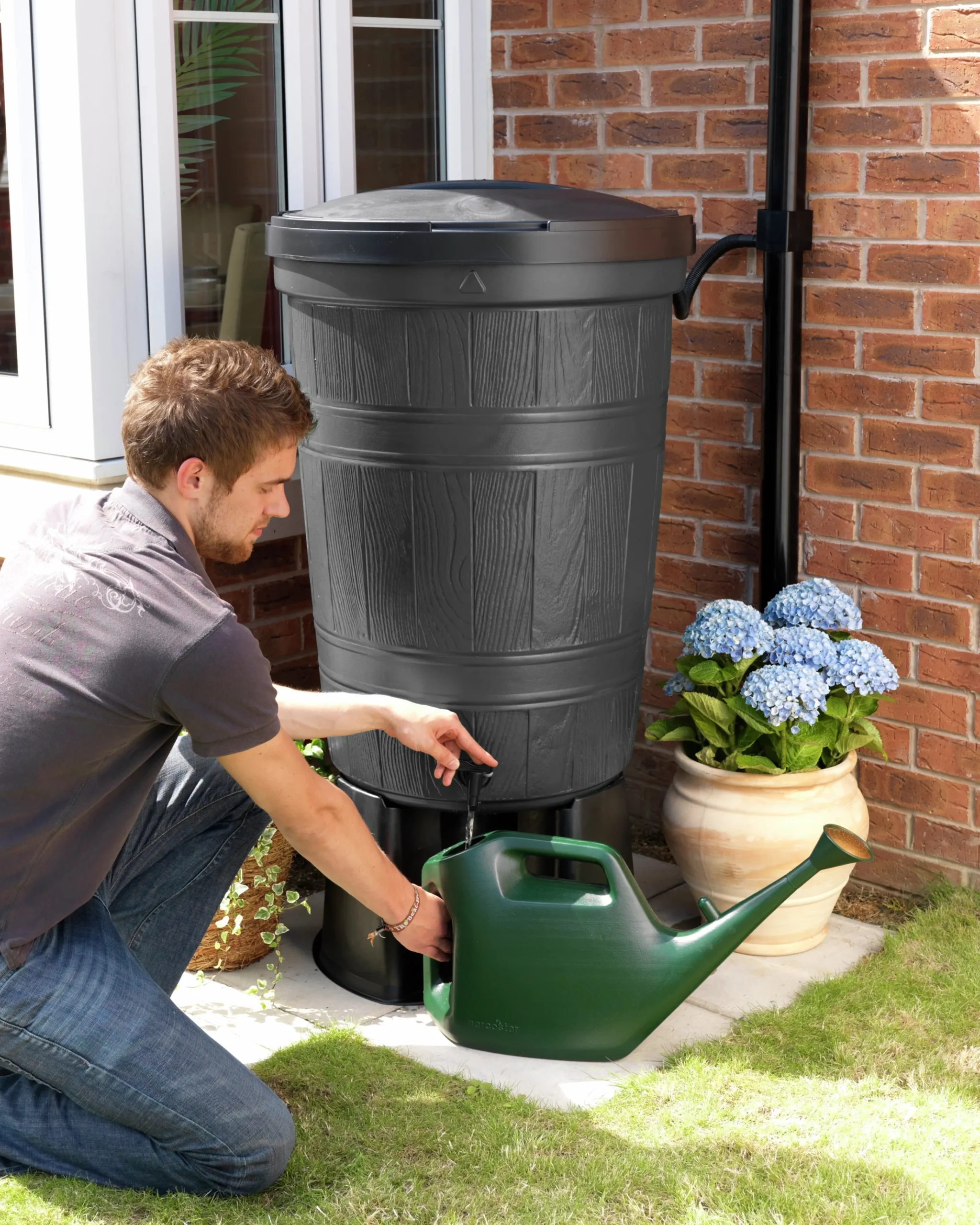 Regntunna inkl lock och kran 200L>GreenLine Discount