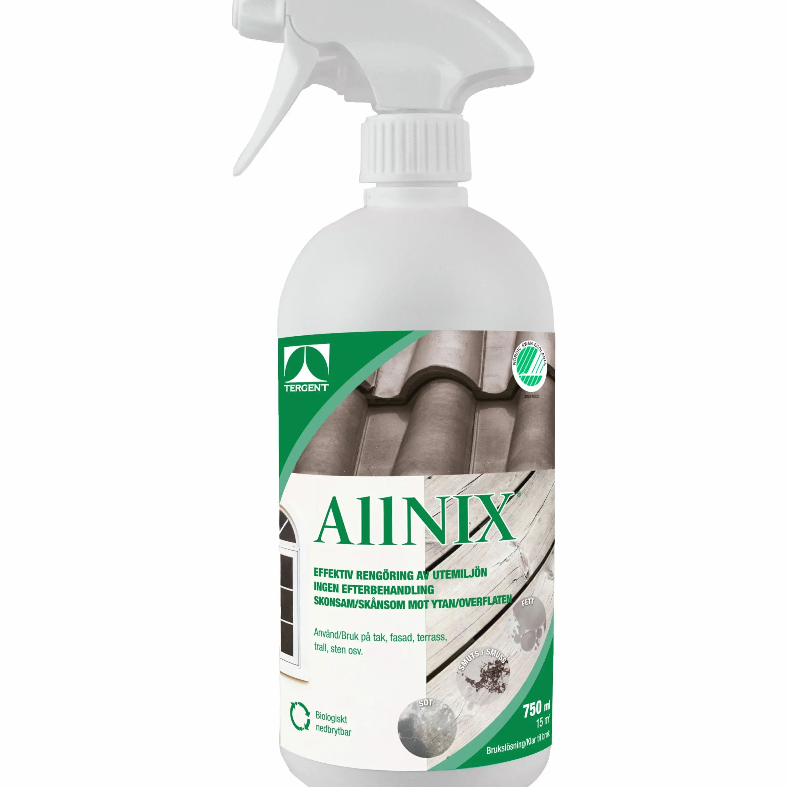 Rengöringsmedel AllNIX Spray Bruksfärdig 750ml>Tergent Discount