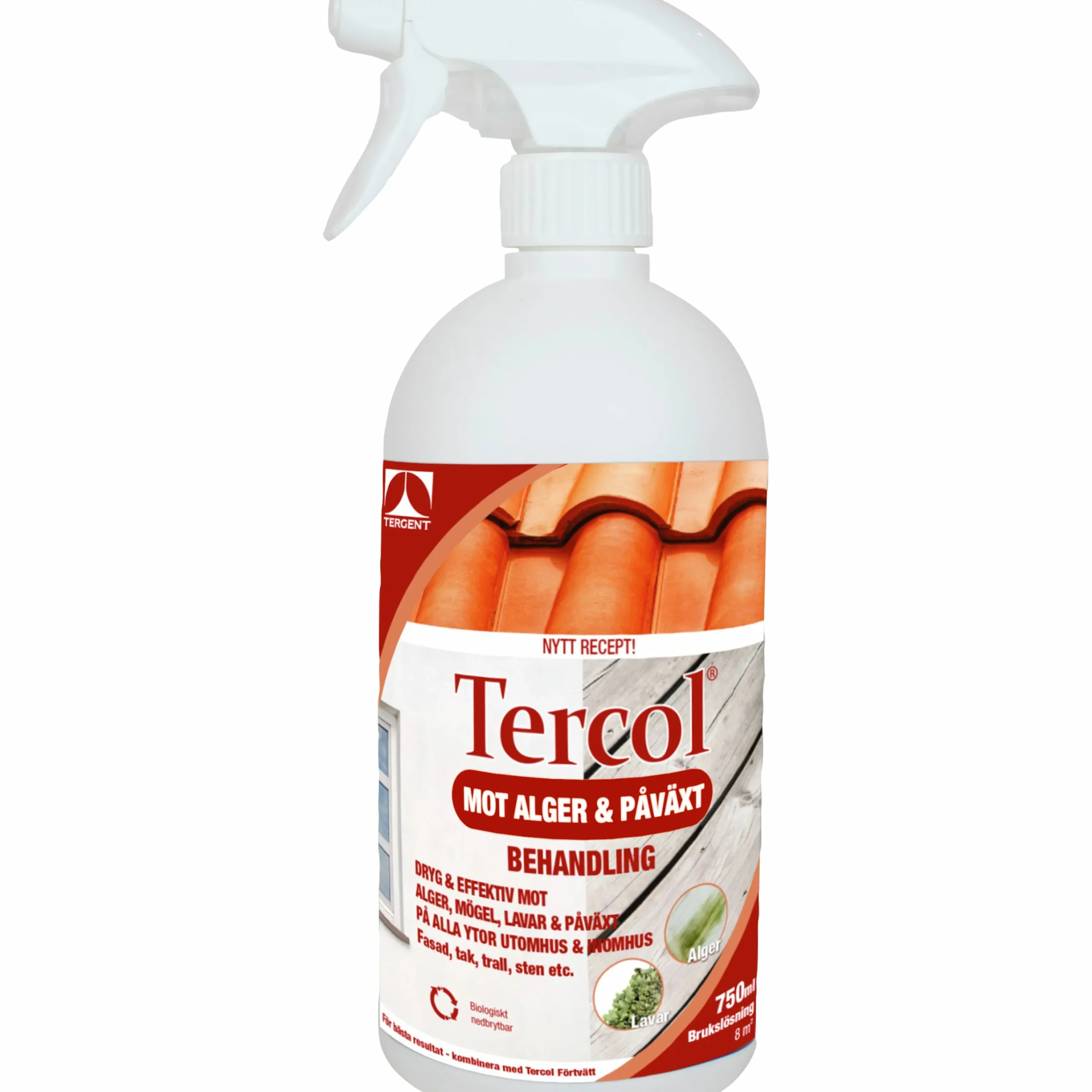 Rengöringsmedel Tercol Mot Alger & Påväxt Bruksfärdig Spray 750ml>Tergent Hot