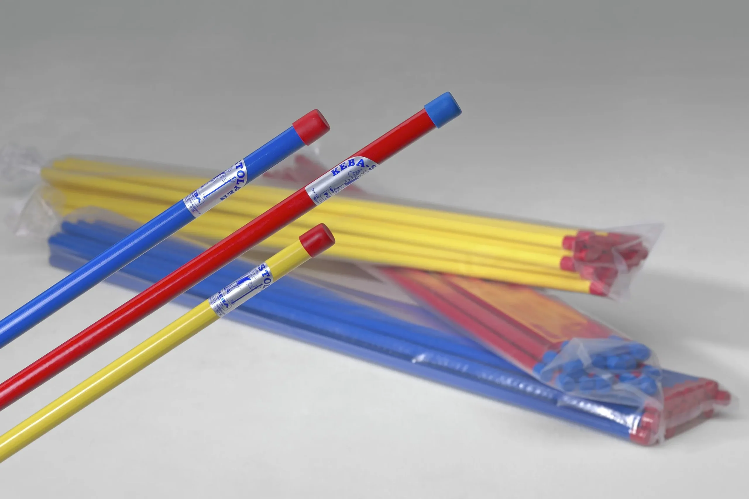 Rågångsstolpe stolpen LD-polyeten blå/röd 150cm>Keba Outlet