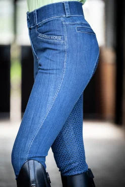 Ridbyxa Helskodd Dream Denim Breeches Marin><noscript><img width=