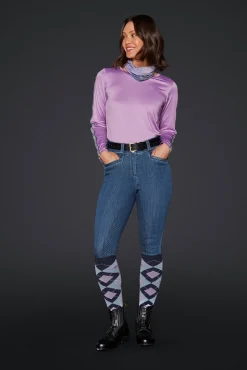 Ridbyxa Helskodd Dream Denim Breeches Marin><noscript><img width=