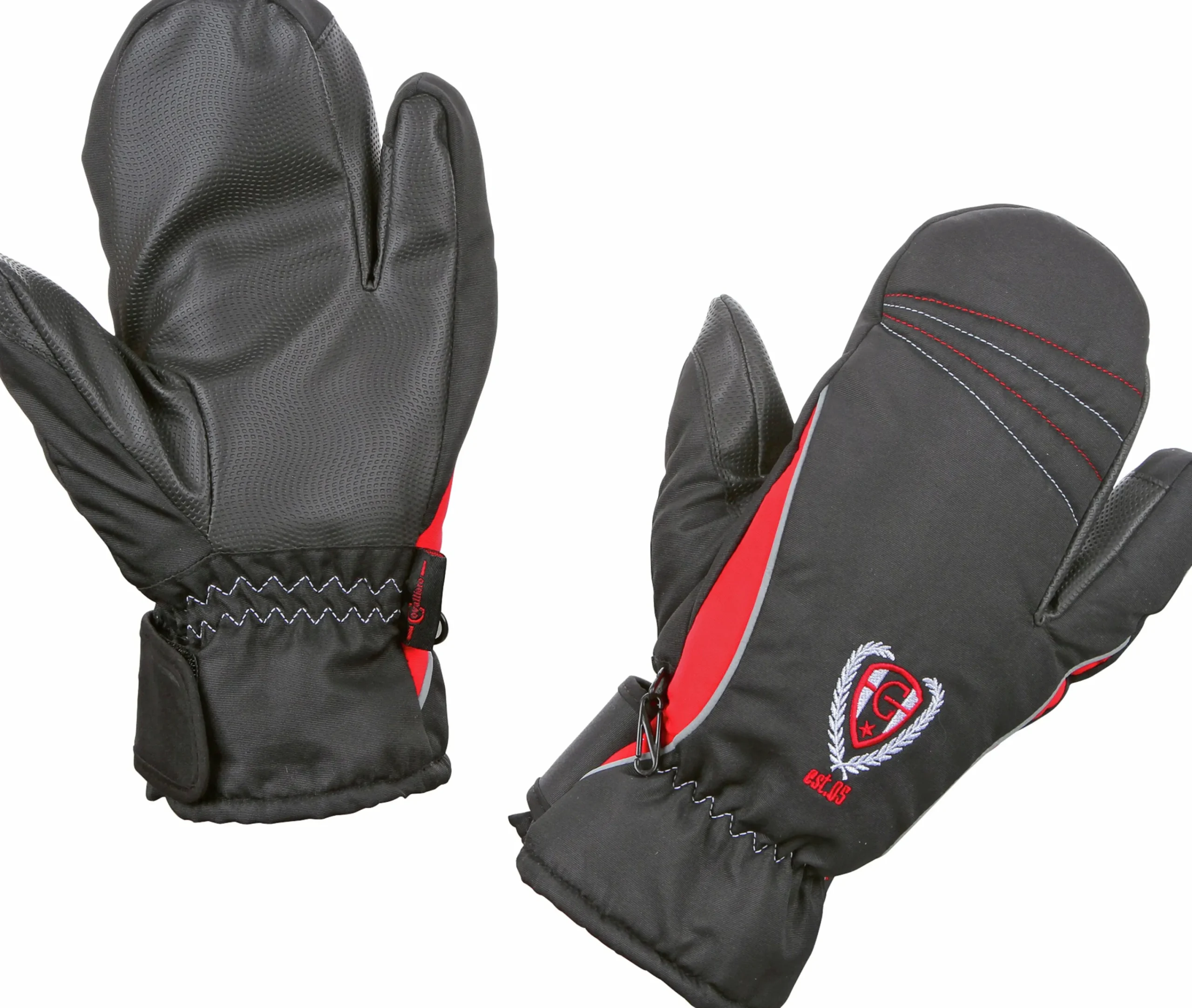Ridhandskar 3-finger Svart M>Covalliero Hot