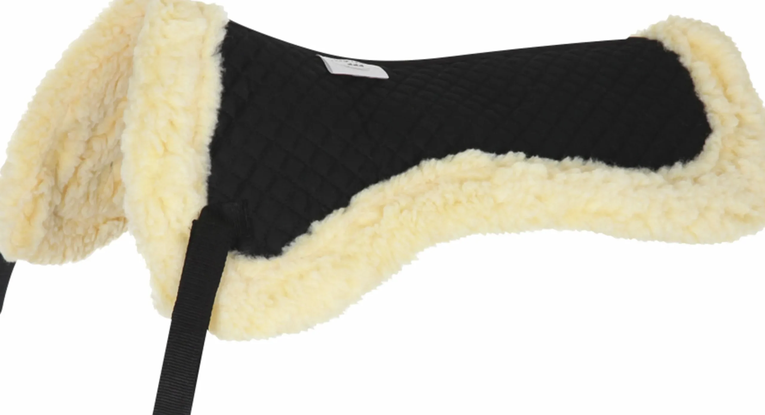Sadelpad Teddy Svart/Natur Full>Horseguard Clearance