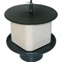 Saltstenshållare med tak svart 10kg>Young Line Outlet