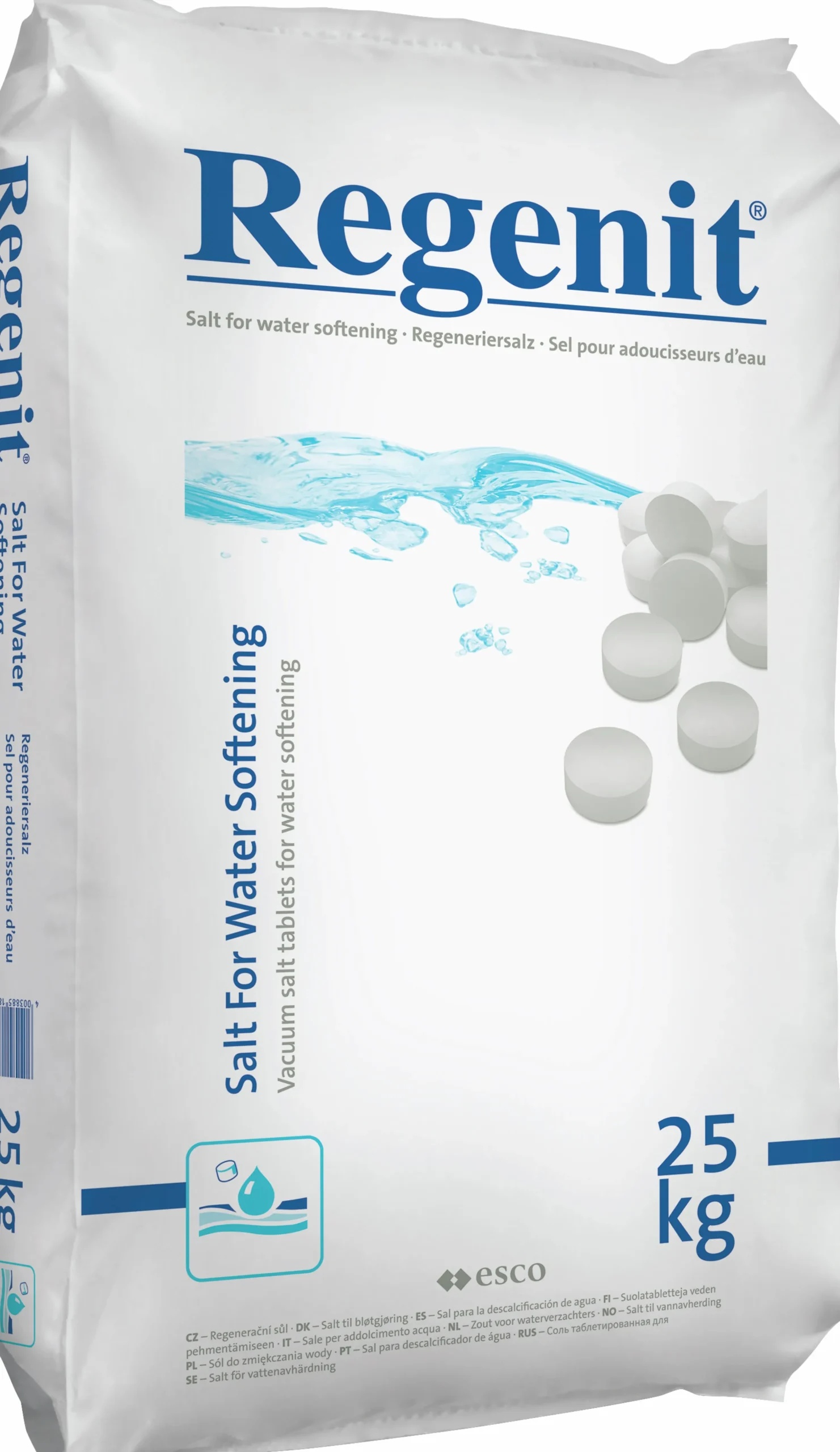 Salttabletter 1000kg (Helpall 40 säckar)>Regenit Sale