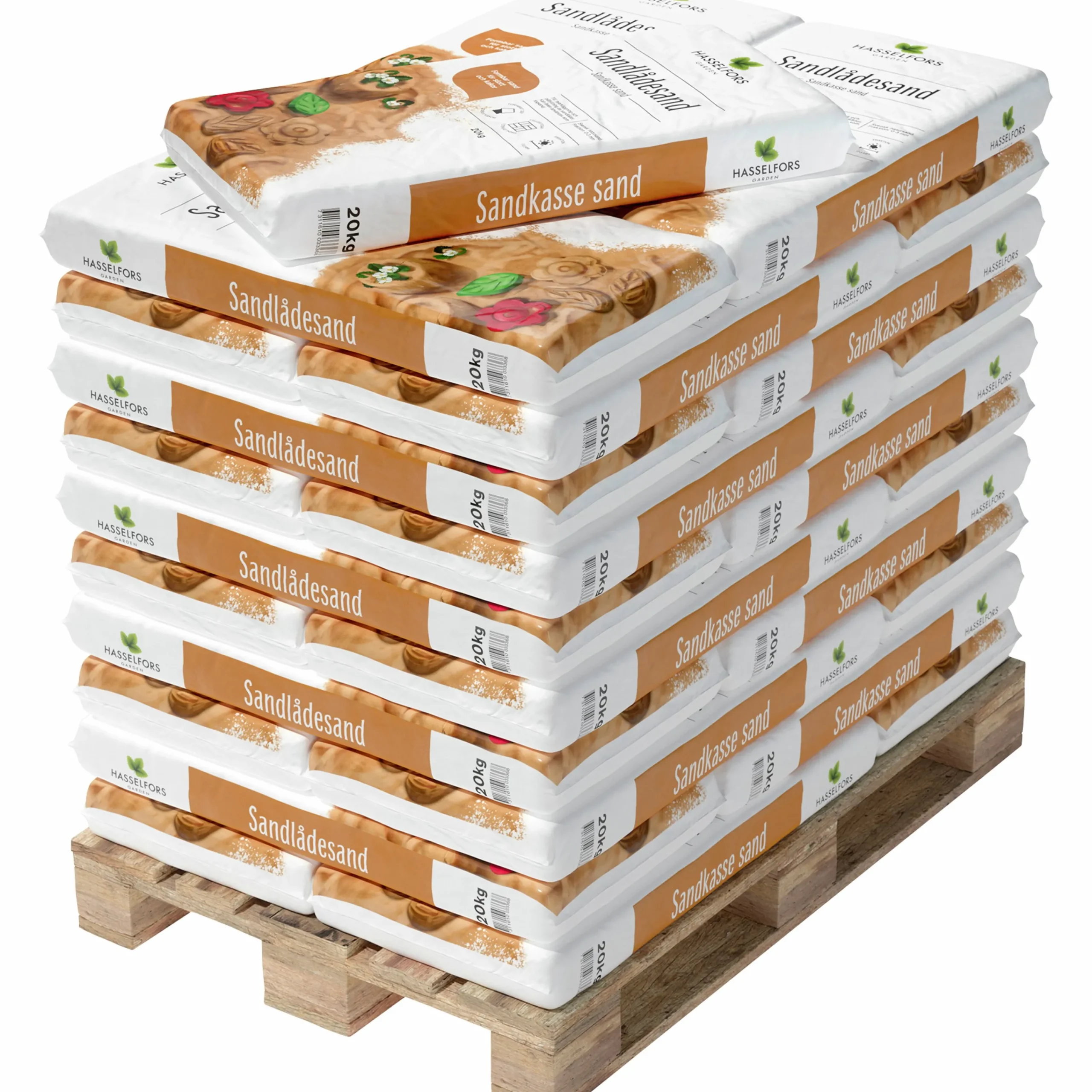 Sandlådesand Hasselfors Helpall 42x20kg>Hasselfors Garden Outlet