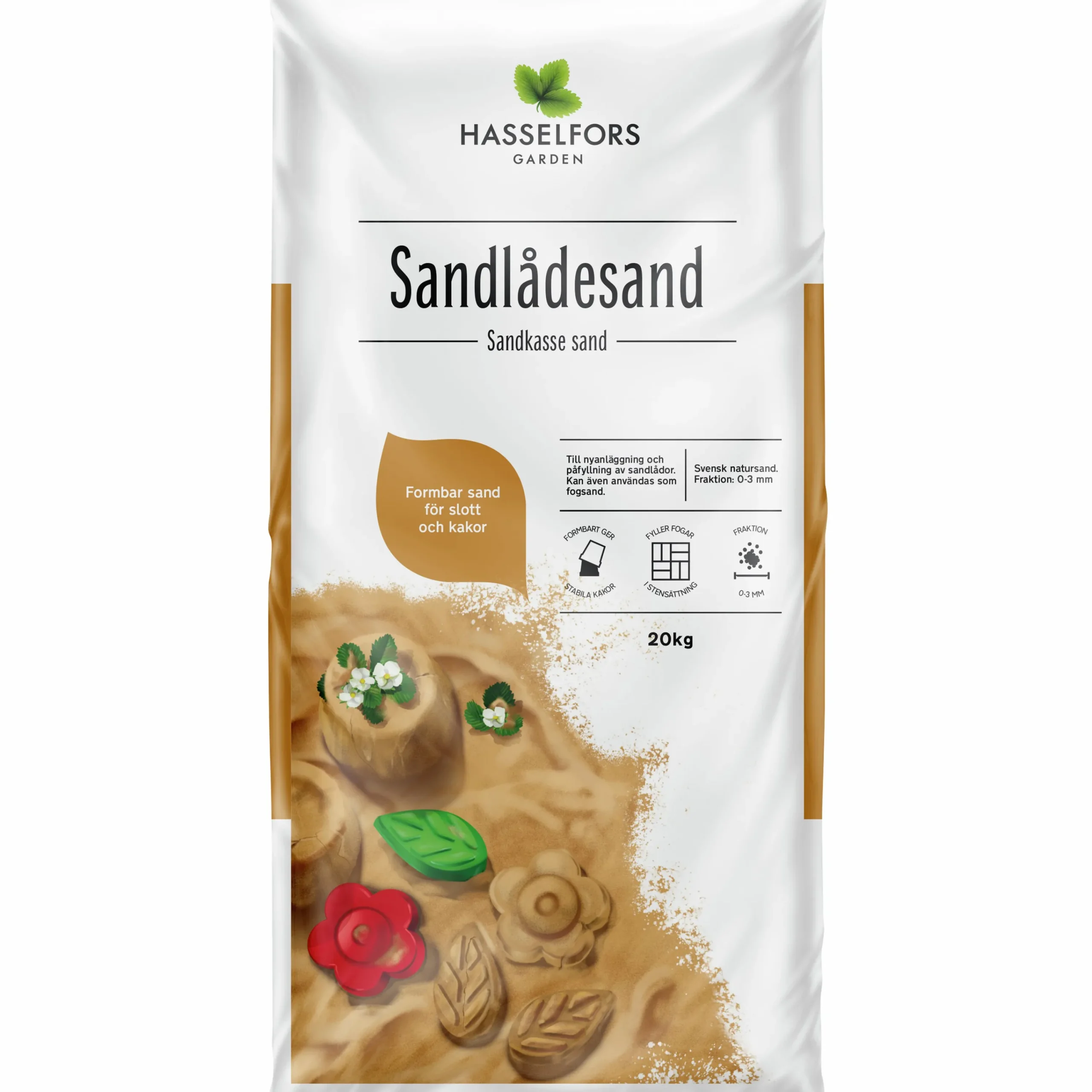 Sandlådesand Hasselfors Helpall 42x20kg>Hasselfors Garden Outlet