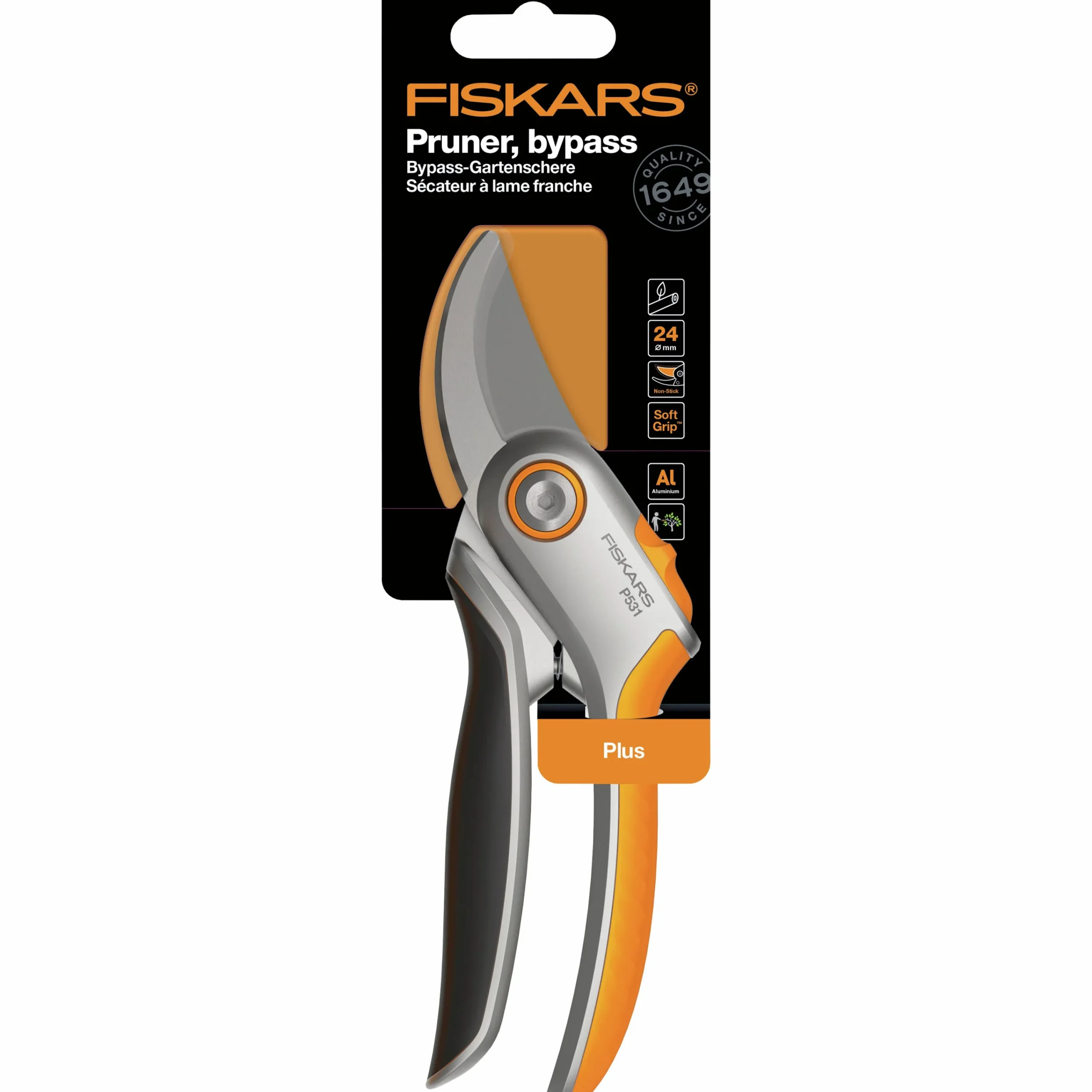Sekatör Plus P531 Sidoskär Metall>Fiskars Online