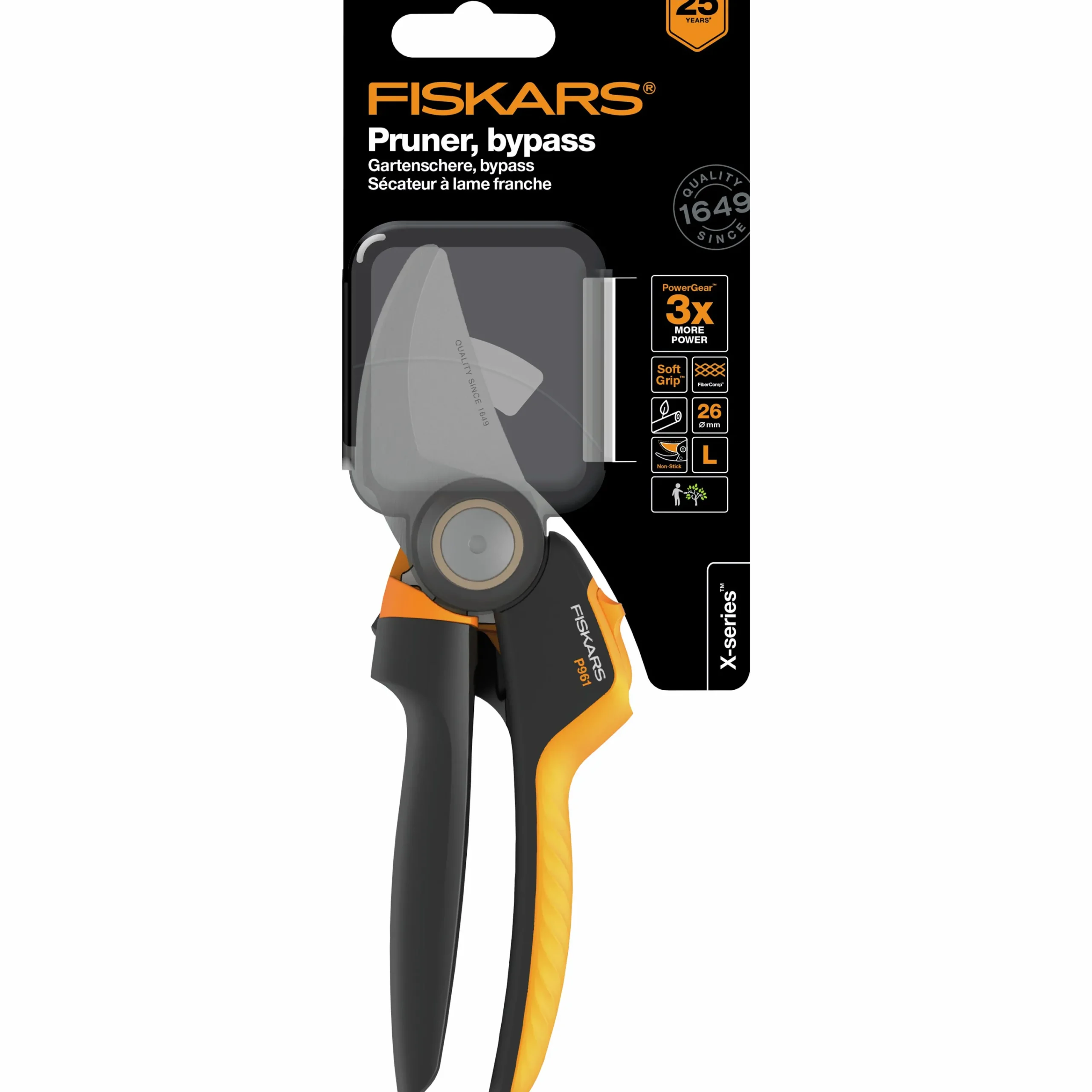 Sekatör X-Series PowerGear PGX P961 Sidoskär L>Fiskars Hot