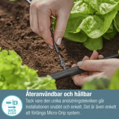 Skarvkoppling MicroDrip 3/16