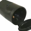 Skarvuttag PVC med jord och lock svart>Amiga Hot